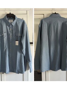 Poncho The Cordon Bleu Long Sleeve Shirt in Slate Heather Size XL Regular Fit